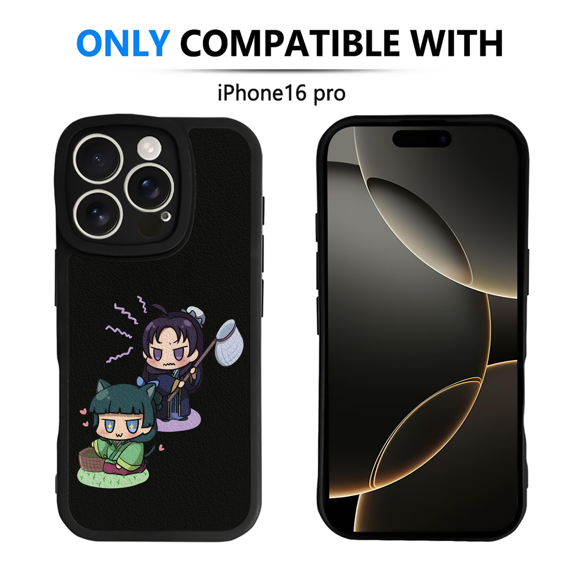 （画像用） 薬屋のひとりごと The Apothecary Diaries 【iPhone 16シリーズ対応】シリコンスマホケース（レザー調） 材質：シリコン